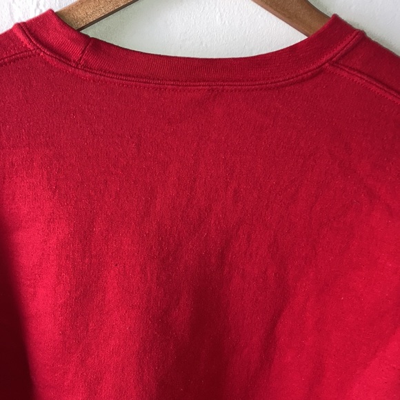 π’π DETROIT Mens Size Small Sweatshirt Felt Raised Letter Red Tim Robinson ππ - Picture 5 of 7